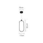 InLight Κρεμαστό φωτιστικό LED 14W 3000K σε χρυσαφί απόχρωση D:17cm (6059-GL) - Image 2