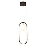 InLight Κρεμαστό φωτιστικό LED 14W 3000K και 1XG9 σε μαύρο χρώμα D:40cm (6060-BL)