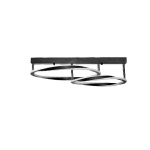 InLight Κρεμαστό φωτιστικό LED 90W 3CCT (by switch on base) σε μαύρο χρώμα D:70cm (6078-BL) - Image 2