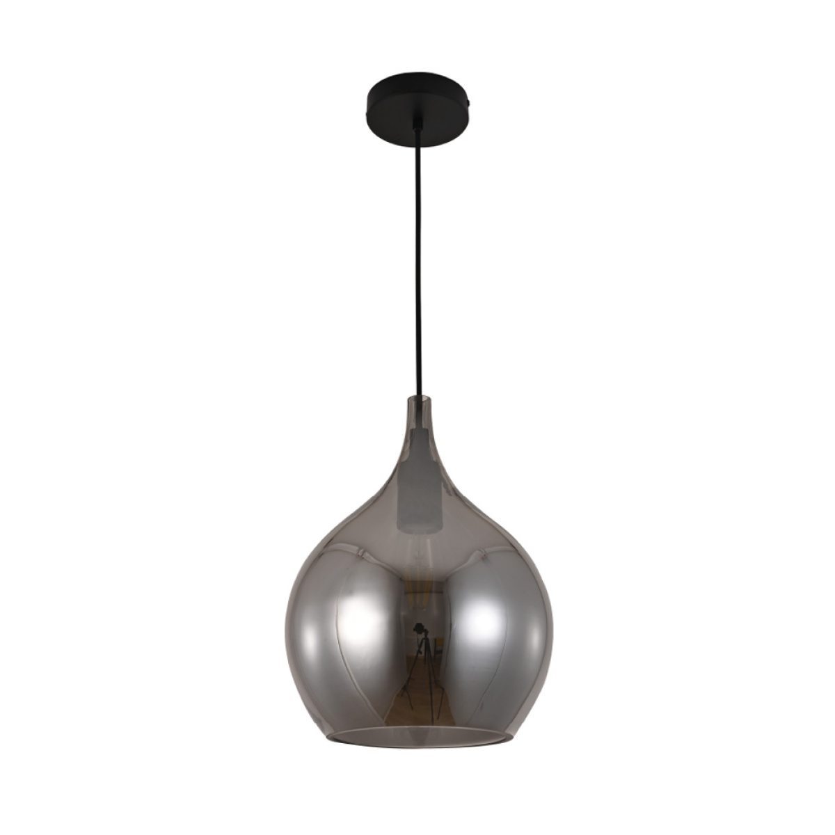 InLight Κρεμαστό φωτιστικό από φιμέ γυαλί 1XE27 D:26cm (4040-Fime) - Image 2