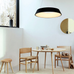 InLight Κρεμαστό φωτιστικό LED 36W 4000K από μαύρο μέταλλο και ακρυλικό D:50,5cm (6010-Β) - Image 2