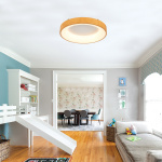 InLight Πλαφονιέρα οροφής LED 48W 4000K από καφέ μέταλλο και ακρυλικό D:46cm (42178-Β) - Image 2