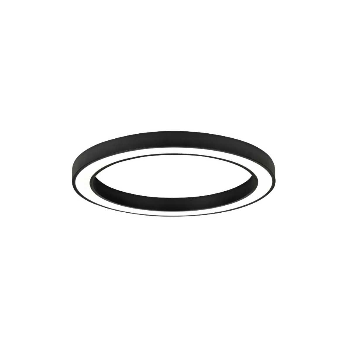 InLight Κρεμαστό φωτιστικό LED 88W 3CCT (by switch on base) σε μαύρη απόχρωση D:80cm (6073-80-BL) - Image 2