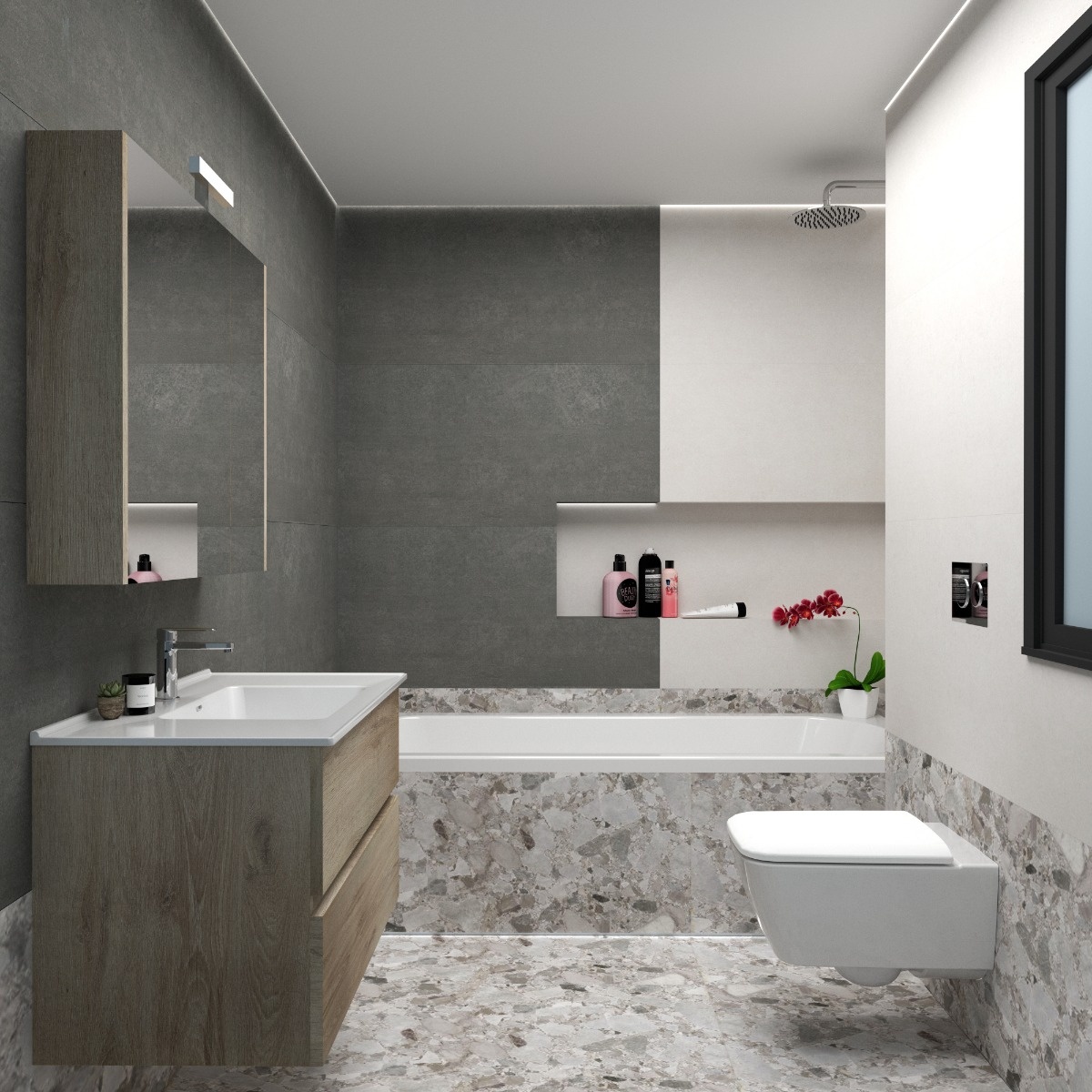 ΠΛΑΚΑΚΙ ΓΡΑΝΙΤΗΣ ΤΣΕΠΟ ΓΚΡΙΤΖΙΟ 60x120cm ΜΑΤ RECTIFIED ΠΡΩΤΗΣ ΠΟΙΟΤΗΤΑΣ - Image 3