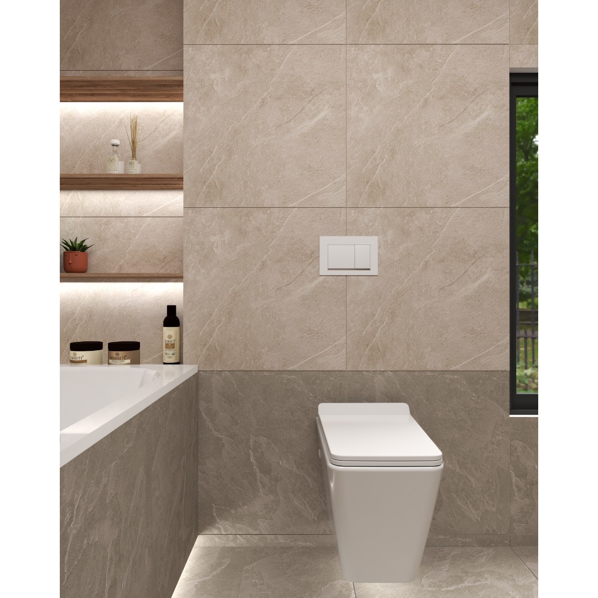 ΠΛΑΚΑΚΙ ΓΡΑΝΙΤΗΣ ΑΟΥΡΑ ΣΑΝΤ 60x60cm ΜΑΤ RECTIFIED ΠΡΩΤΗΣ ΠΟΙΟΤΗΤΑΣ - Image 4