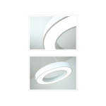 InLight Κρεμαστό φωτιστικό LED 70W σε λευκή απόχρωση D:120cm (6171-120-WH) - Image 2