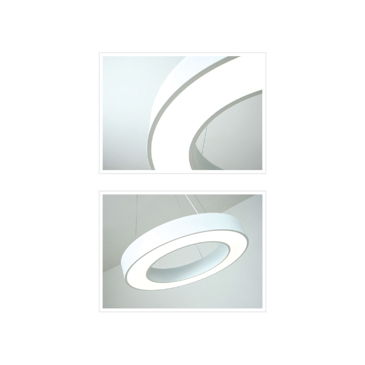 InLight Κρεμαστό φωτιστικό LED 60W 4000K σε λευκή απόχρωση D:100cm (6171-100-WH) - Image 2