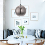 InLight Κρεμαστό φωτιστικό από φιμέ γυαλί 1XE27 D:25cm (4355-Β) - Image 2