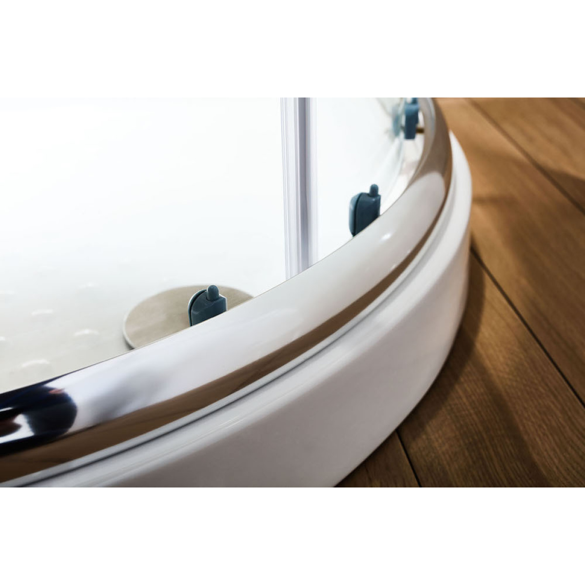 Καμπίνα NEW TEMA Hμικυκλική Διάφανη - NT 8080 R 80Χ80cm - Image 2