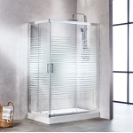 Καμπίνα NEW LINE Παραλληλόγραμμη Σεριγραφία - NL 72100 S 72Χ100cm