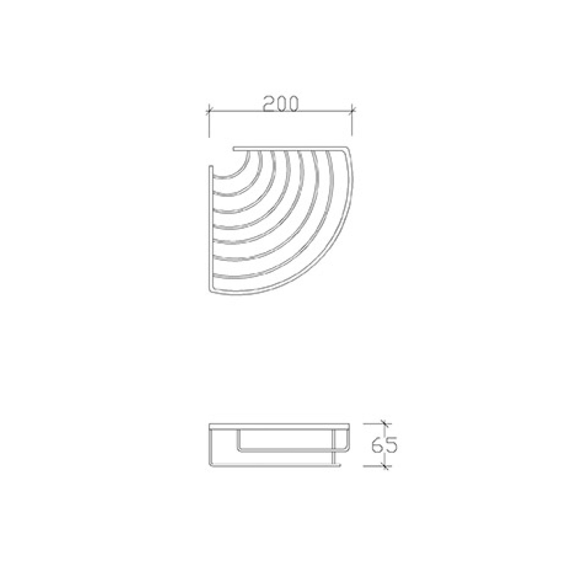 74003 ΡΑΦΙΕΡΑ ΙΝΟΧ ΤΡΙΠΛΗ ΓΩΝΙΑΚΗ Β.Τ.20x20cm - Image 2