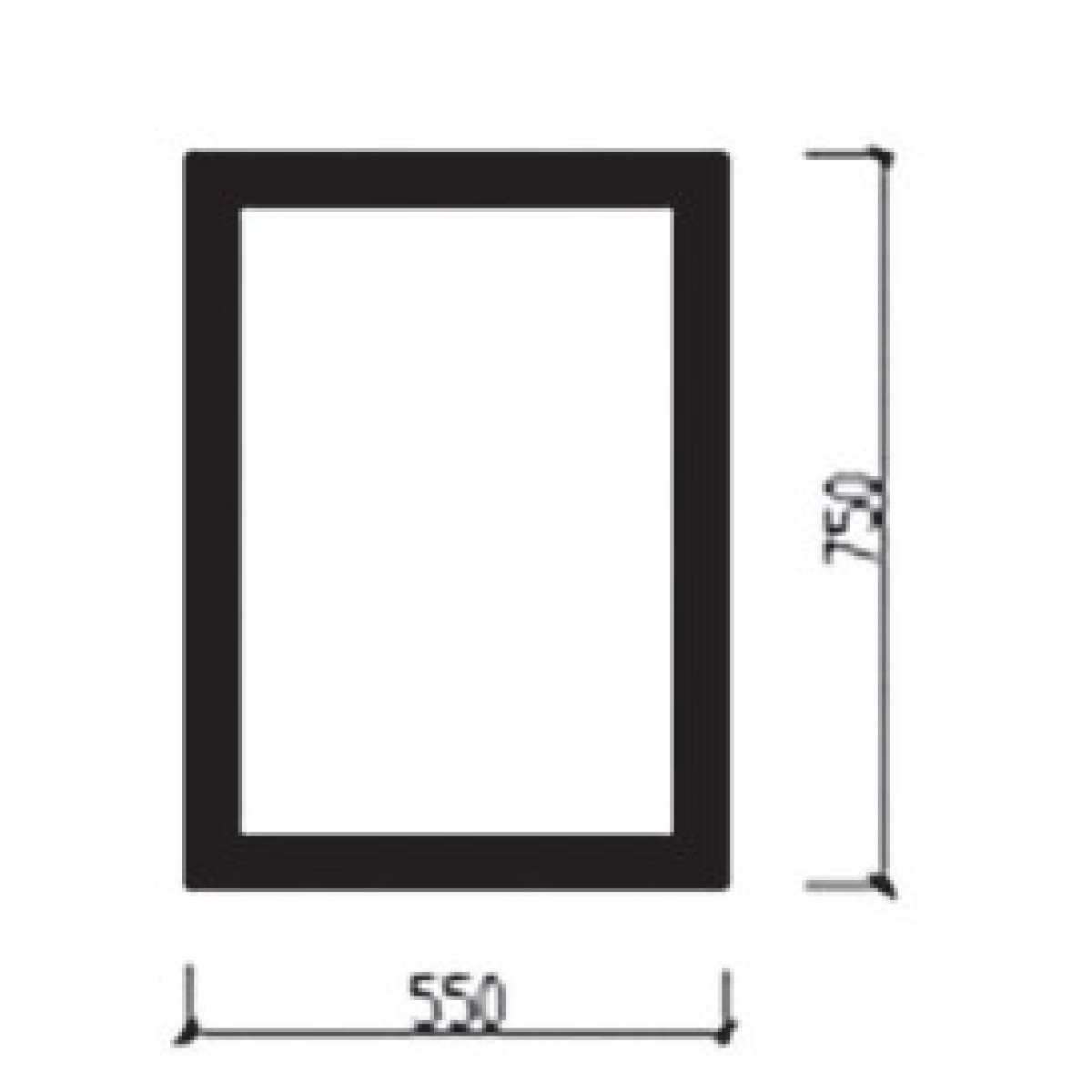 76007 ΚΑΘΡΕΠΤΗΣ ΜΕ ΠΛΑΙΣΙΟ ΑΜΜΟΒΟΛΗΣ 55x75cm - Image 2
