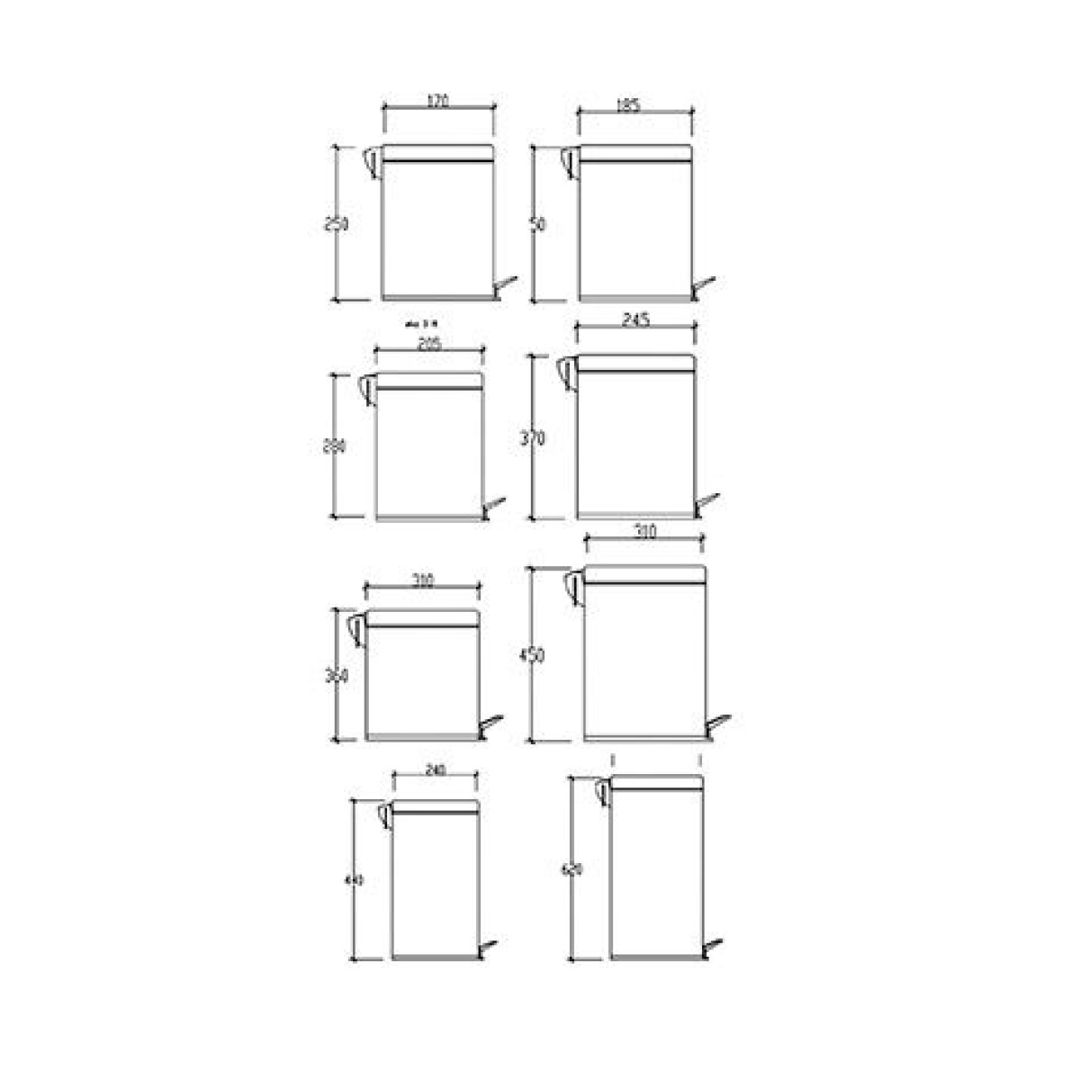 Χαρτοδοχεία SOFT CLOSING - 20 λίτρα - Image 2