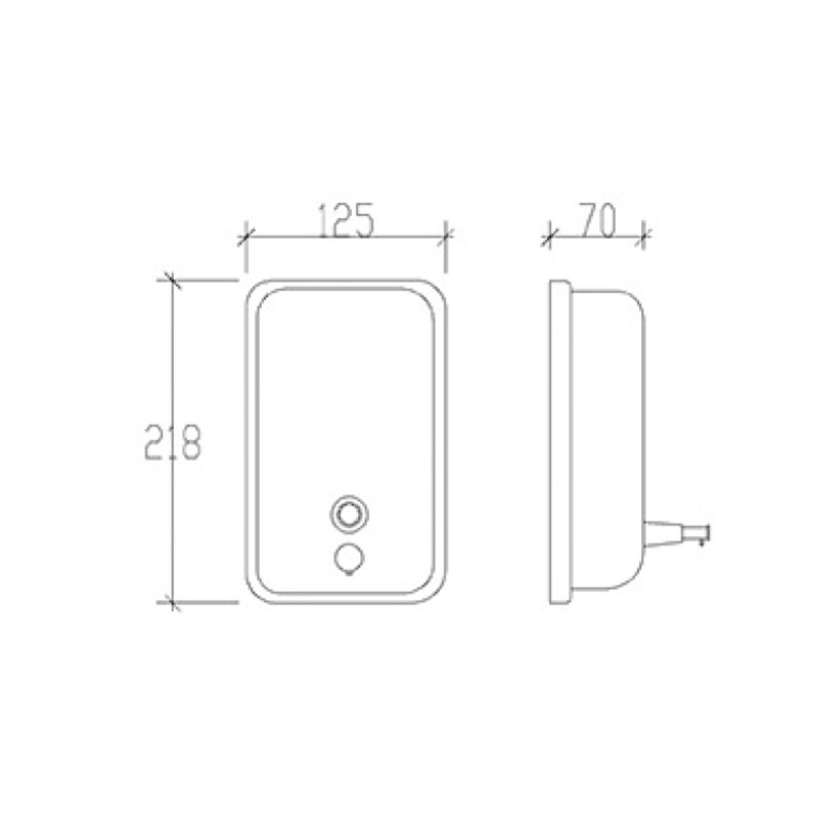81201 DISPENSER INOX 1000 ml - Image 2
