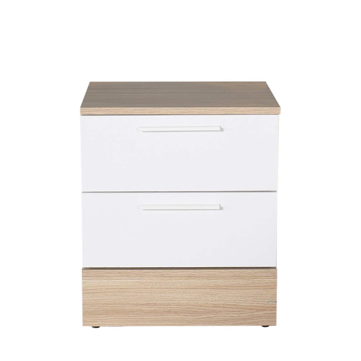 Κομοδίνo Base Megapap σε χρώμα λευκό - sonoma 45x40x52εκ. - Image 4