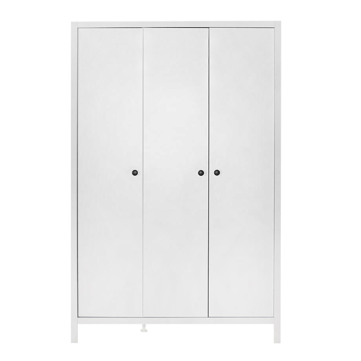 Ντουλάπα ρούχων French Megapap τρίφυλλη χρώμα λευκό 125x54x196εκ. - Image 3