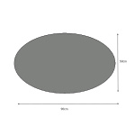 Καθρέφτης τοίχου Vista Megapap χρώμα λευκό 90x50x2,2εκ. - Image 3