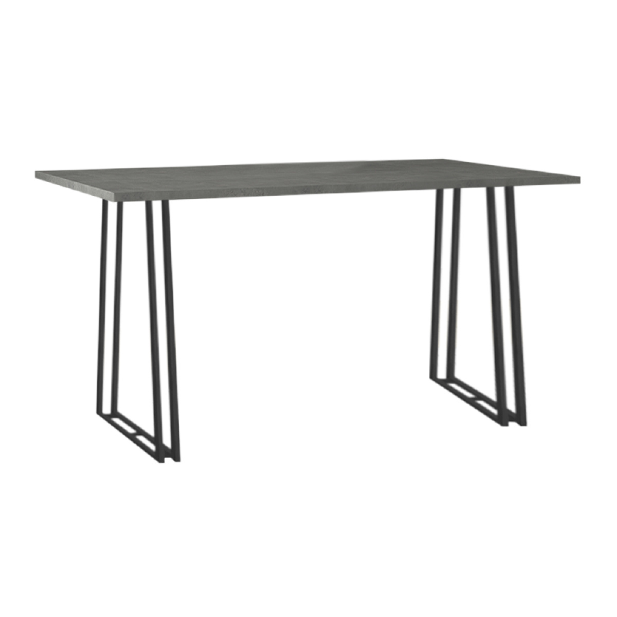 Τραπέζι Gable Megapap μεταλλικό - μελαμίνης χρώμα γκρι σκυροδέματος 140x80x76εκ. - Image 3