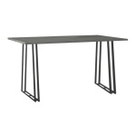 Τραπέζι Gable Megapap μεταλλικό - μελαμίνης χρώμα γκρι σκυροδέματος 140x80x76εκ. - Image 3