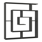 Βιβλιοθήκη μελαμίνης Labirent Megapap χρώμα ανθρακί 125x22x129εκ. - Image 2