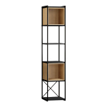 Βιβλιοθήκη Vale Mini Megapap χρώμα silky black - sapphire oak 36,2x39x179εκ. - Image 4