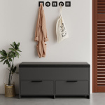 Παπουτσοθήκη Cove Megapap χρώμα ανθρακί 106x34x51,5εκ. - Image 3