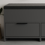 Παπουτσοθήκη Cove Megapap χρώμα ανθρακί 106x34x51,5εκ. - Image 4
