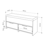 Παπουτσοθήκη Cove Megapap χρώμα ανθρακί 106x34x51,5εκ. - Image 6
