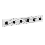 Κρεμάστρα τοίχου Flow Megapap χρώμα λευκό 63x1,8x9,8εκ. - Image 4