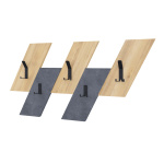 Κρεμάστρα τοίχου Livy Megapap χρώμα sapphire oak - γκρι ρετρό 75,2x1,8x45,3εκ. - Image 4
