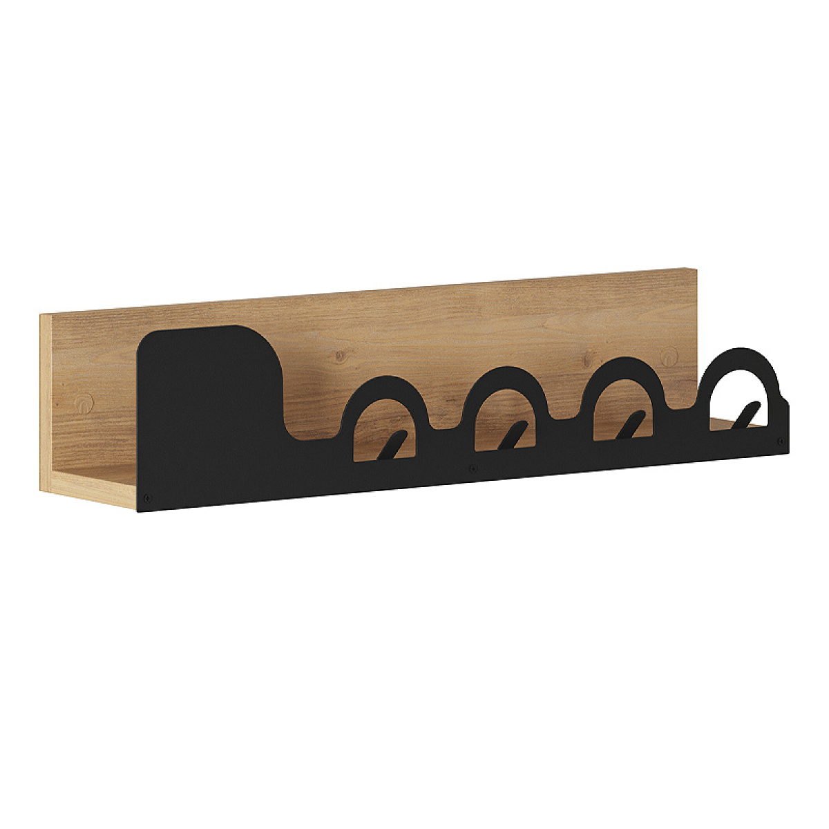 Κρεμάστρα τοίχου Liora Megapap χρώμα sapphire oak 63x14x14εκ. - Image 4