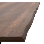 Τραπέζι Walter Megapap Mdf - μεταλλικό χρώμα καρυδί 140x80x75εκ. - Image 2
