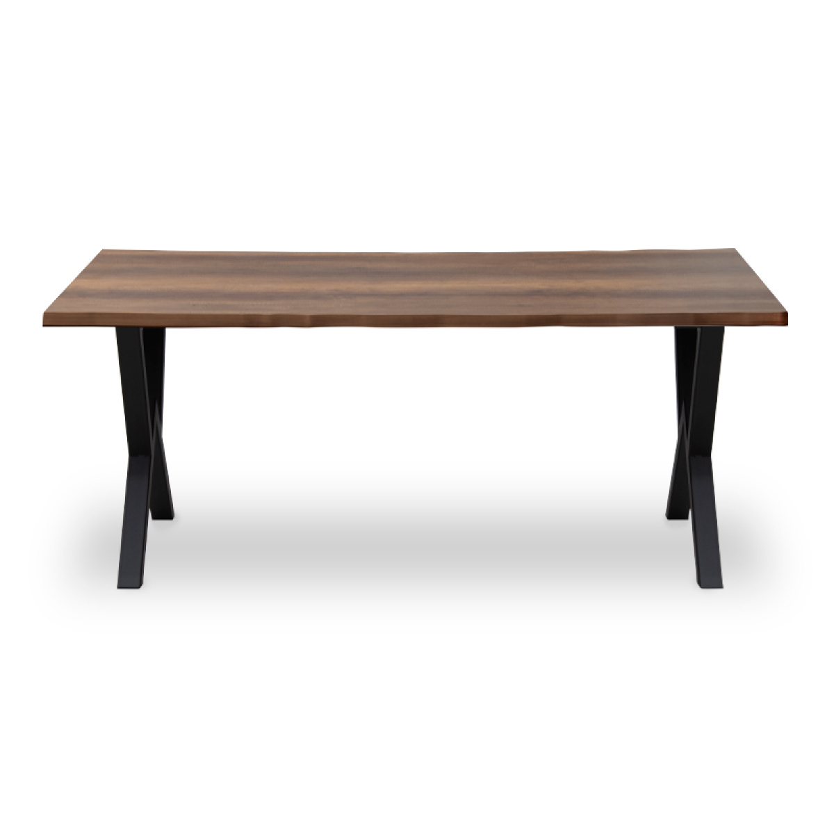 Τραπέζι Walter Megapap Mdf - μεταλλικό χρώμα καρυδί 160x80x75εκ. - Image 4