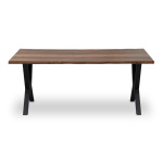 Τραπέζι Walter Megapap Mdf - μεταλλικό χρώμα καρυδί 160x80x75εκ. - Image 4