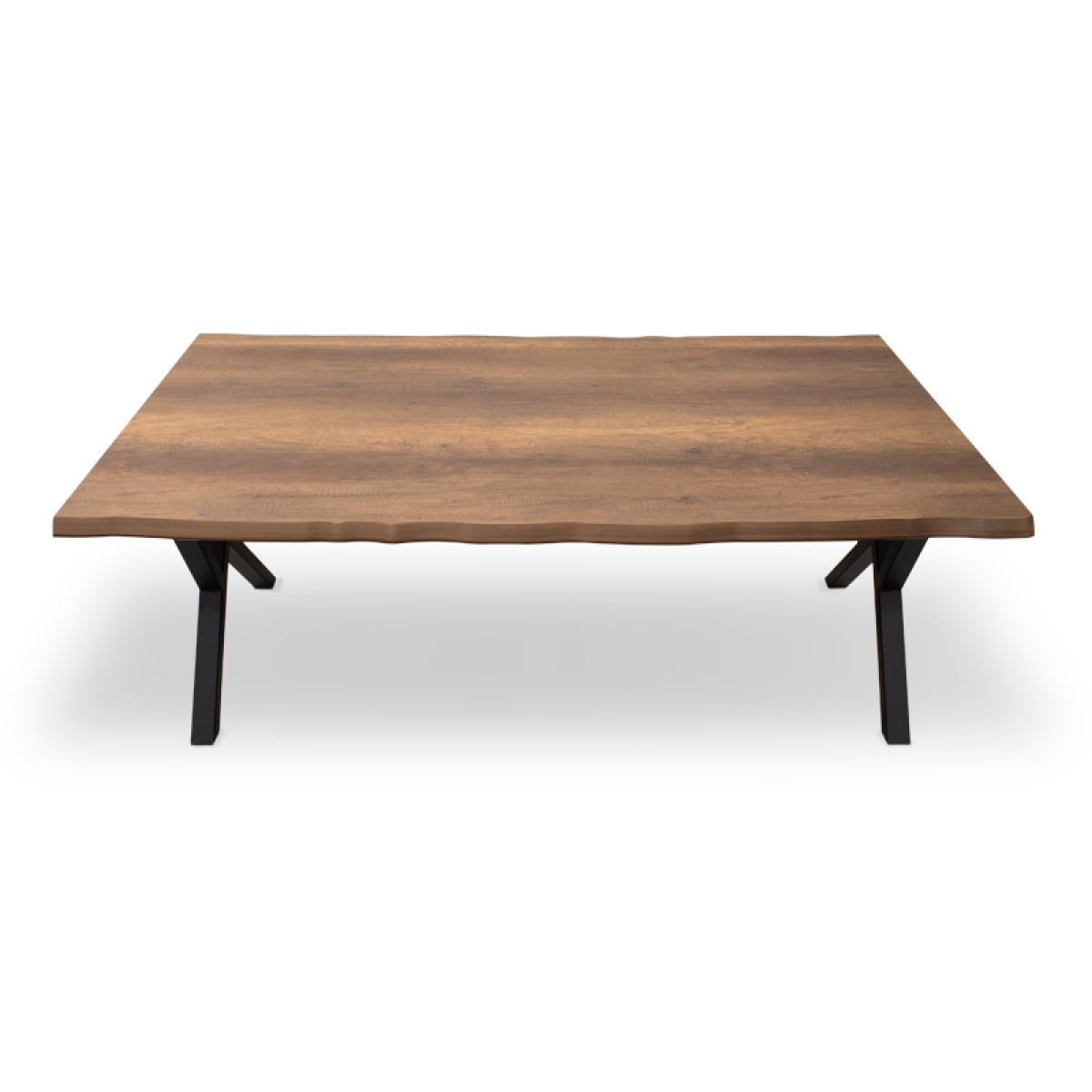 Τραπέζι Walter Megapap Mdf - μεταλλικό χρώμα καρυδί 160x80x75εκ. - Image 5