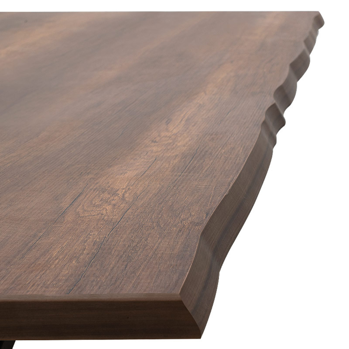Τραπέζι Walter Megapap Mdf - μεταλλικό χρώμα καρυδί 200x100x75εκ. - Image 2