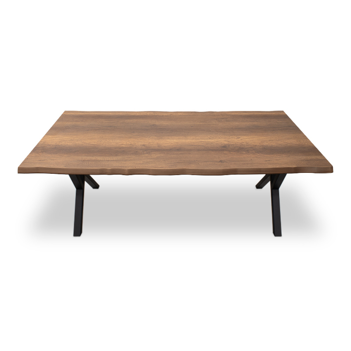 Τραπέζι Walter Megapap Mdf - μεταλλικό χρώμα καρυδί 200x100x75εκ. - Image 5