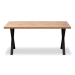 Τραπέζι Jeremy Megapap Mdf - μεταλλικό χρώμα ακακίας 140x80x75εκ. - Image 3