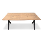 Τραπέζι Jeremy Megapap Mdf - μεταλλικό χρώμα ακακίας 140x80x75εκ. - Image 4