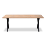 Τραπέζι Jeremy Megapap Mdf - μεταλλικό χρώμα ακακίας 200x100x75εκ. - Image 3