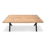 Τραπέζι Jeremy Megapap Mdf - μεταλλικό χρώμα ακακίας 200x100x75εκ. - Image 4