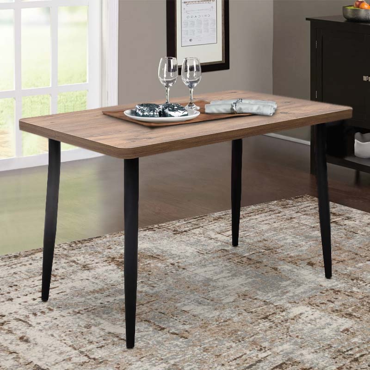Τραπέζι Levico Megapap Mdf - μεταλλικό χρώμα ακακίας 120x70x75εκ. - Image 2
