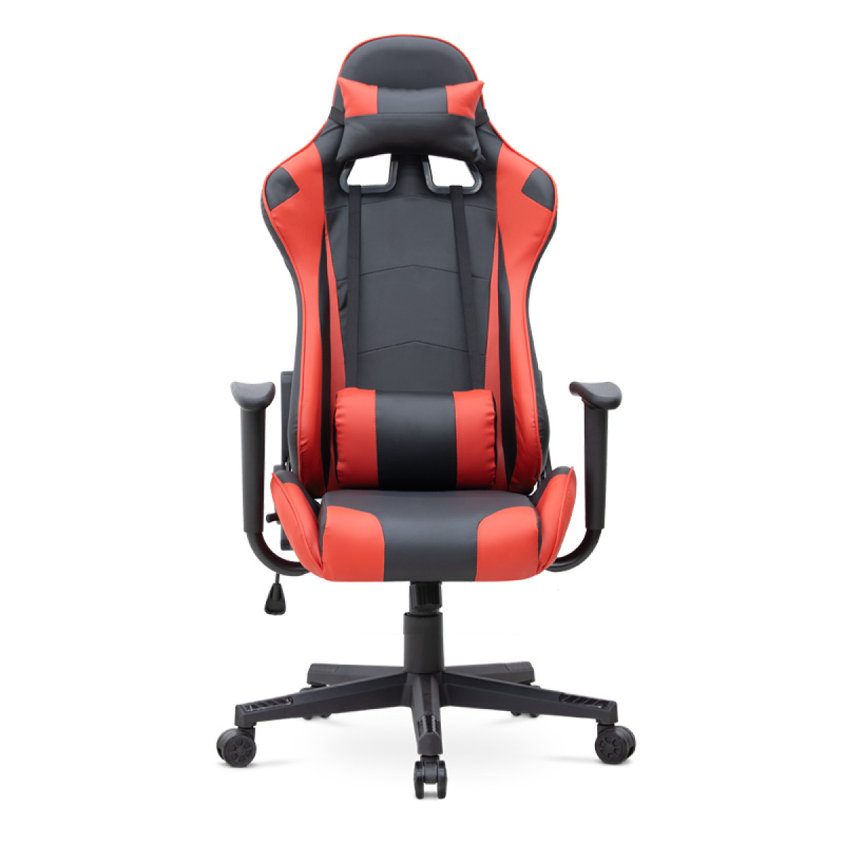Καρέκλα γραφείου Gaming Alonso Megapap από τεχνόδερμα χρώμα κόκκινο - μαύρο 67x70x125/135 εκ. - Image 4