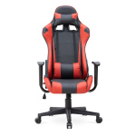 Καρέκλα γραφείου Gaming Alonso Megapap από τεχνόδερμα χρώμα κόκκινο - μαύρο 67x70x125/135 εκ. - Image 4