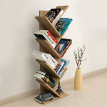 Βιβλιοθήκη μελαμίνης Milton Megapap χρώμα pine oak 44x22x121εκ. - Image 3