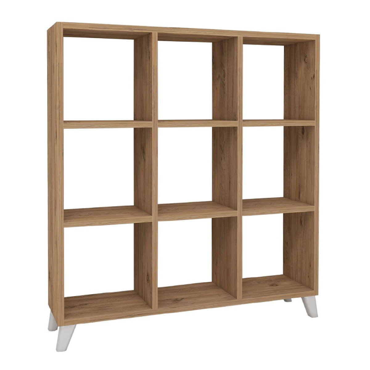 Βιβλιοθήκη μελαμίνης Saul Megapap χρώμα pine oak 88,2x20x88,2εκ. - Image 2