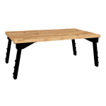 Τραπεζάκι laptop Sidon Megapap από μελαμίνη χρώμα pine oak 60x35,5x23,5εκ. - Image 2