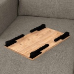Τραπεζάκι laptop Sidon Megapap από μελαμίνη χρώμα pine oak 60x35,5x23,5εκ. - Image 3