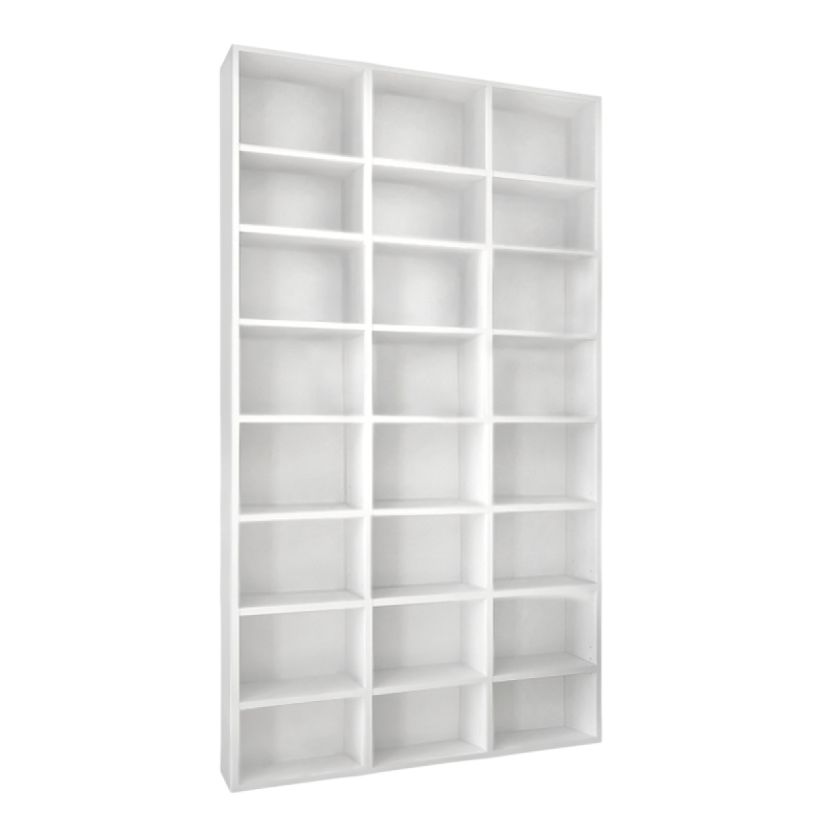 Βιβλιοθήκη μελαμίνης Fyodor Megapap χρώμα λευκό 102x16x178εκ. - Image 3