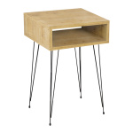 Κομοδίνο μελαμίνης Scott Megapap χρώμα sapphire oak 40x30x60εκ. - Image 2